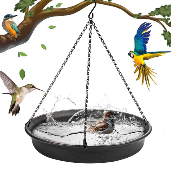 birds Other - Hanging Bird Bath Hanging Bird-Feeder Bird Bath